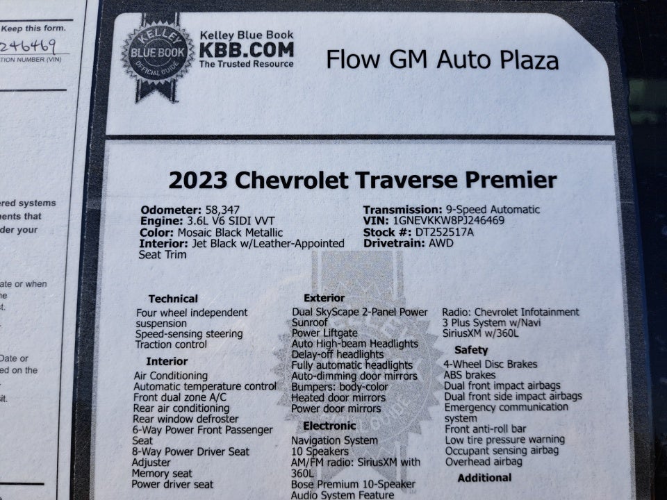 2023 Chevrolet Traverse Premier