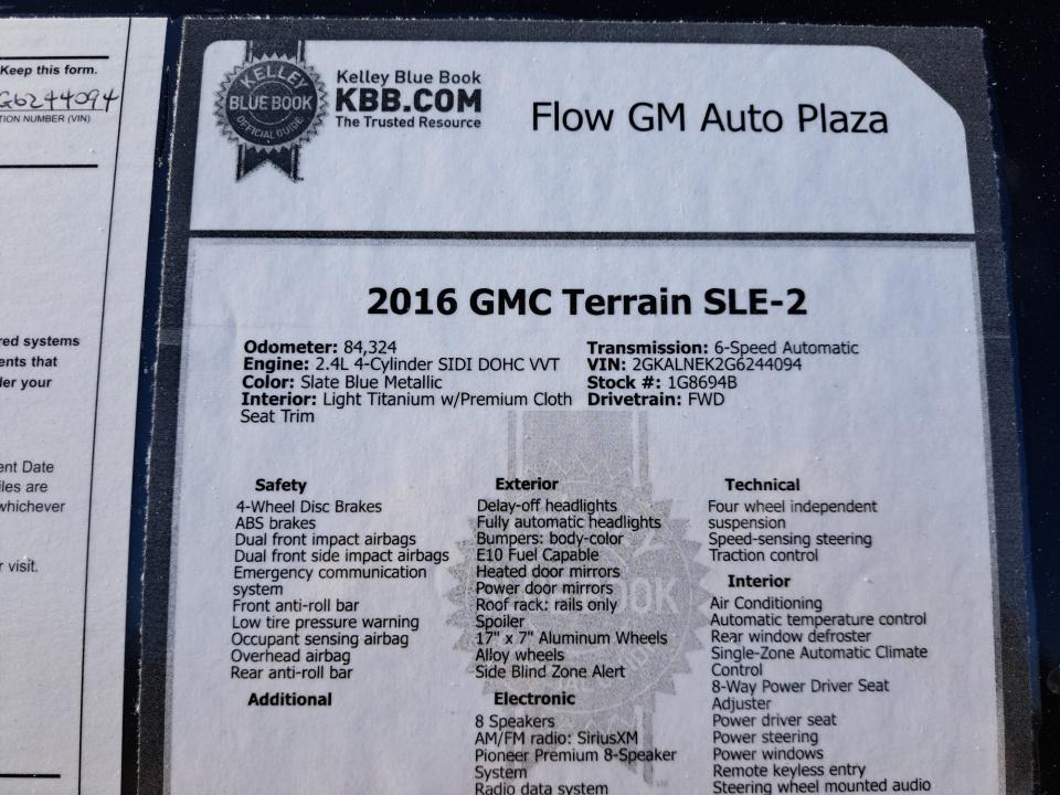 2016 GMC Terrain SLE