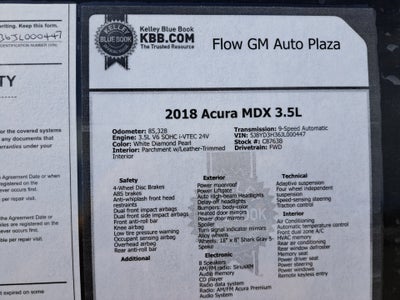 2018 Acura MDX 3.5L (A9)