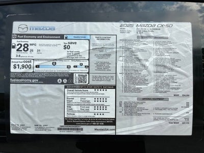 2025 Mazda Mazda CX-50 2.5 S Premium Package