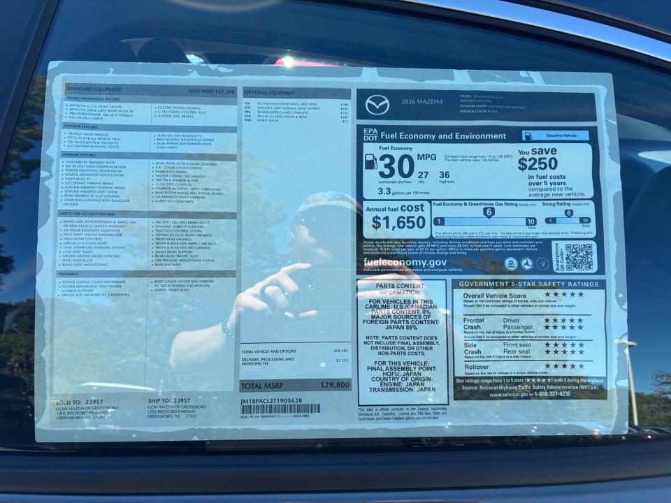 2026 Mazda Mazda3 Sedan 2.5 S Preferred