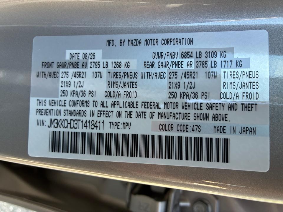 2026 Mazda Mazda CX-90 3.3 Turbo Premium Sport AWD