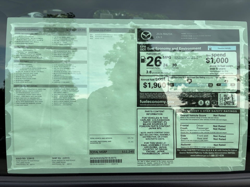 2026 Mazda Mazda CX-5 2.5 S AWD