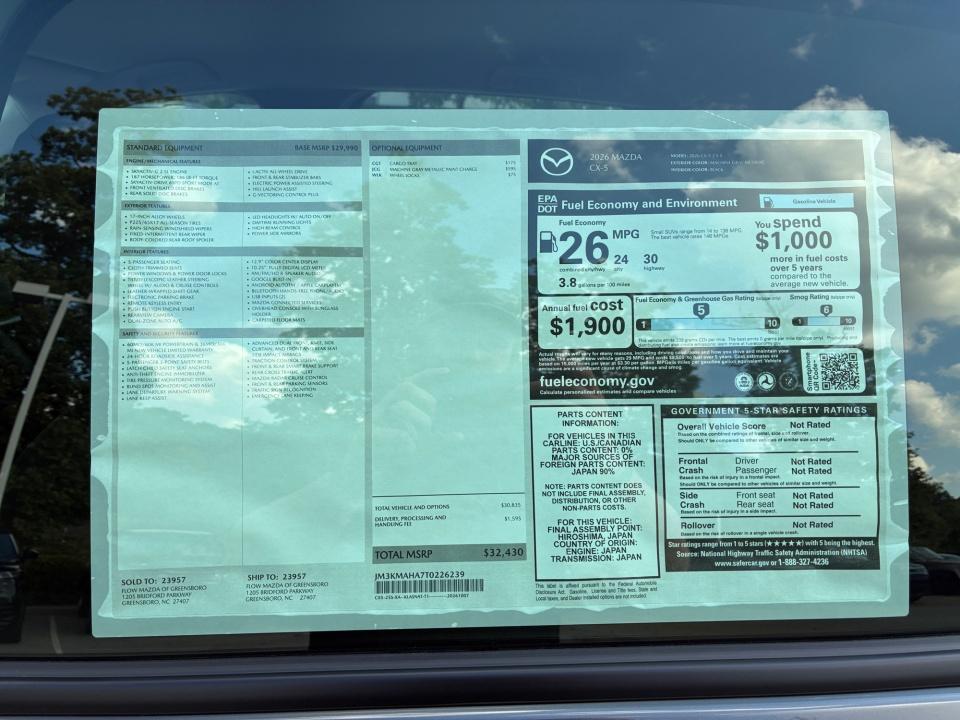 2026 Mazda Mazda CX-5 2.5 S AWD