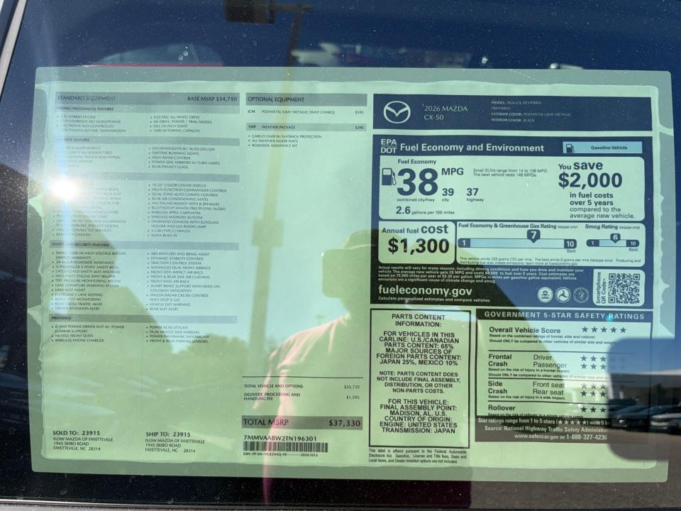 2026 Mazda Mazda CX-50 Hybrid Preferred AWD