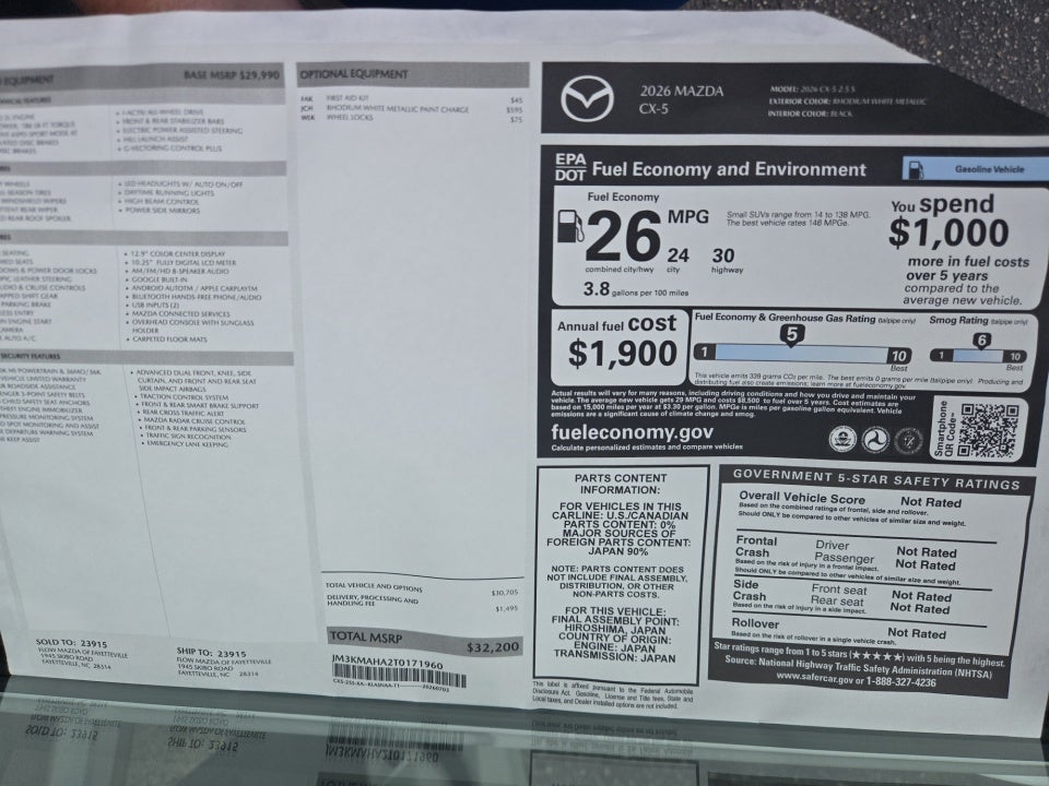 2026 Mazda Mazda CX-5 2.5 S AWD