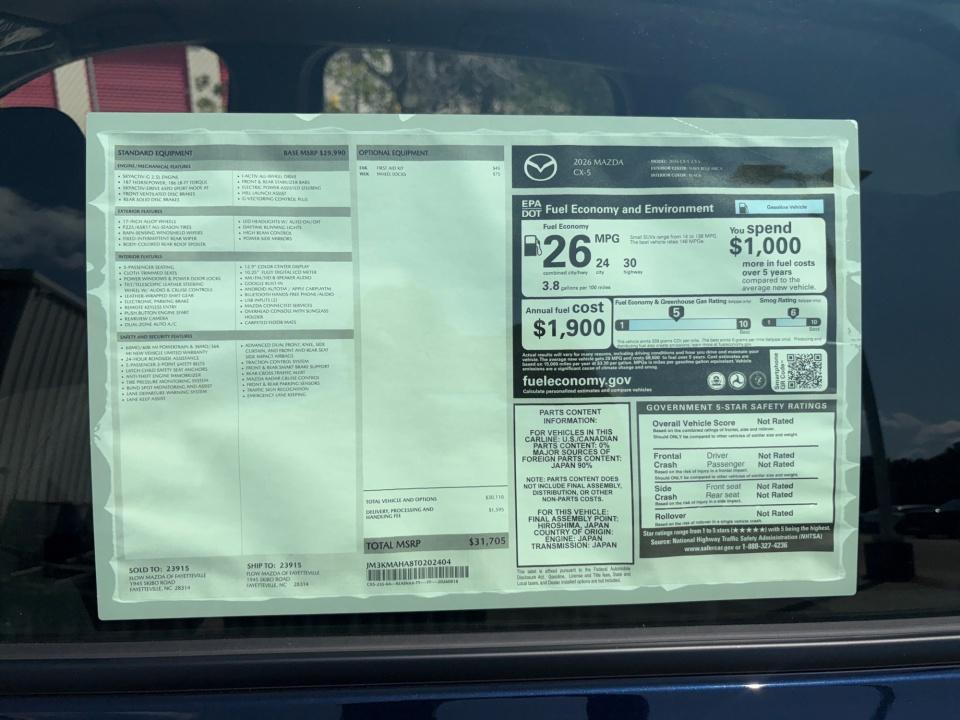 2026 Mazda Mazda CX-5 2.5 S AWD