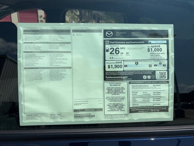 2026 Mazda Mazda CX-5 2.5 S AWD