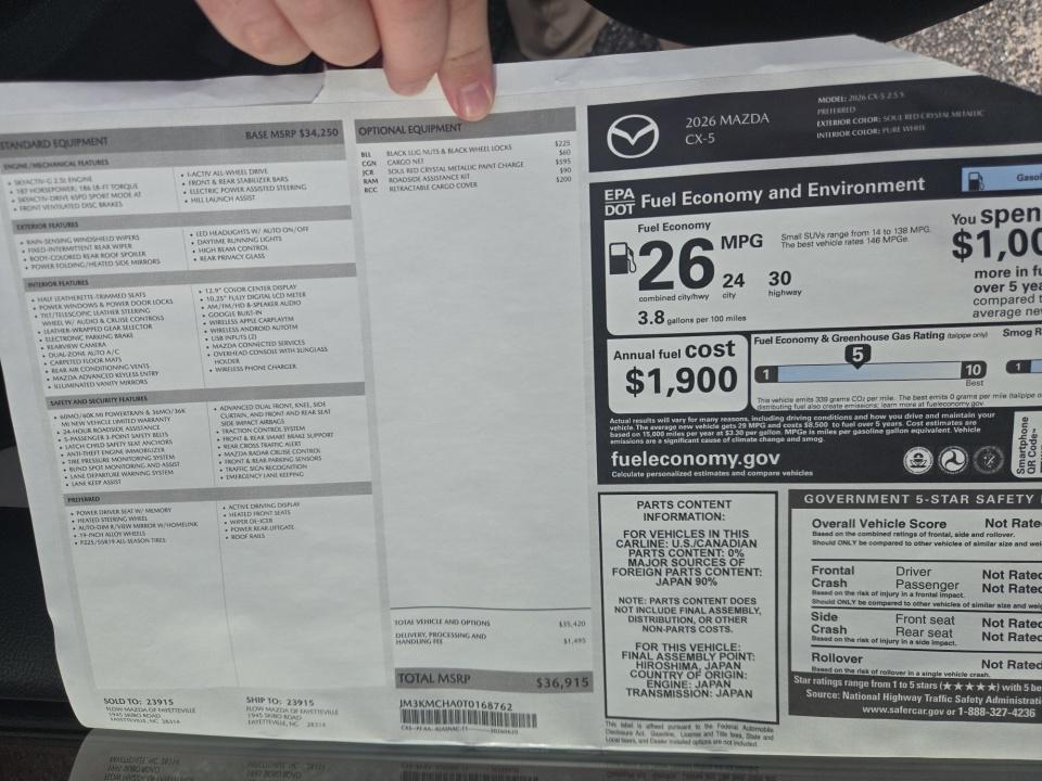 2026 Mazda Mazda CX-5 2.5 S Preferred