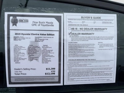 2019 Hyundai Elantra Value Edition