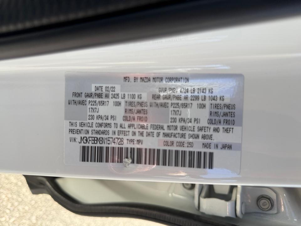 2022 Mazda Mazda CX-5 2.5 S Select Package
