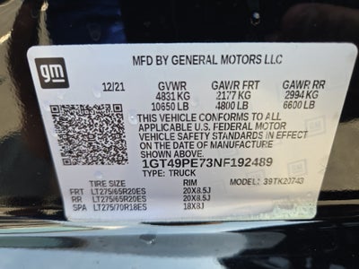2022 GMC Sierra 2500HD AT4