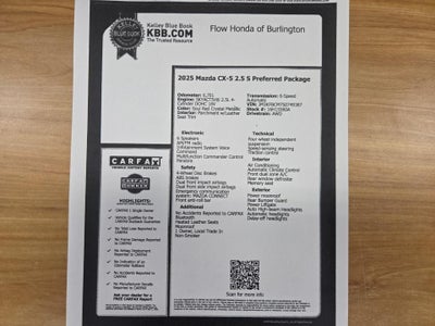 2025 Mazda Mazda CX-5 2.5 S Preferred Package