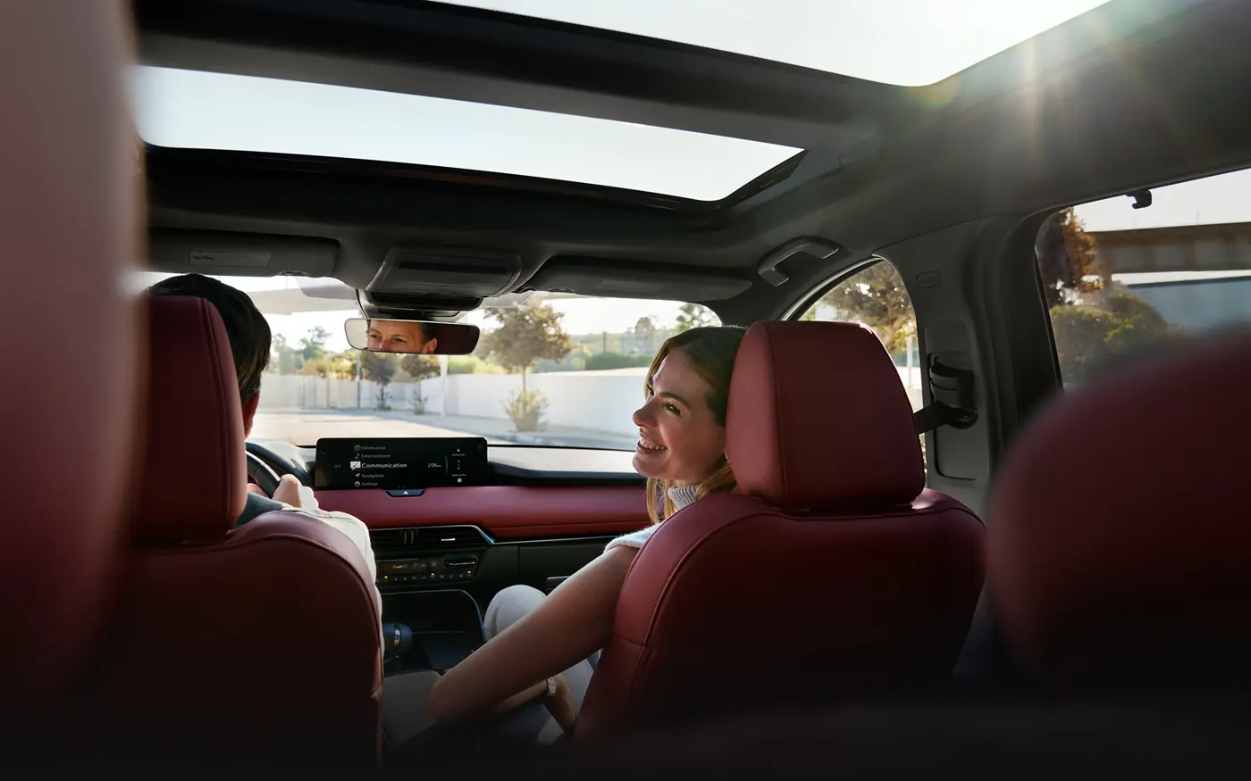 Friends riding in the 2-row 2027 Mazda CX-90 | Flow Mazda Of Greensboro in Greensboro NC